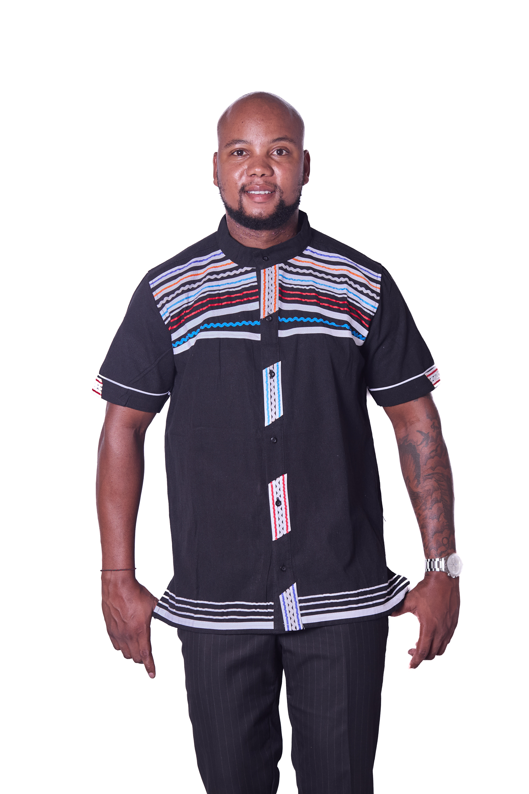Men’s Xhosa-Inspired Button-Up Shirt